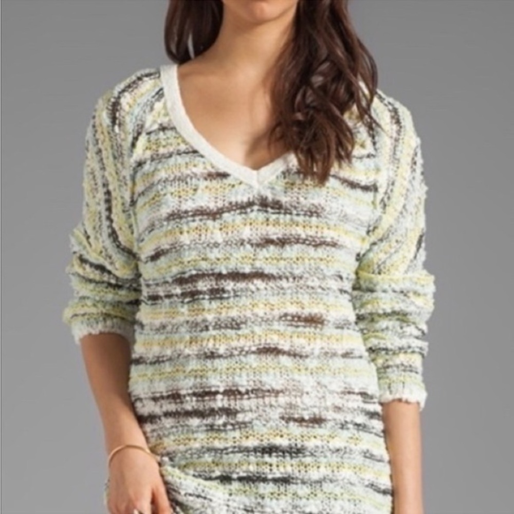 Anthropology Free People Marked Songbird Chunky Knit Sweater size XS